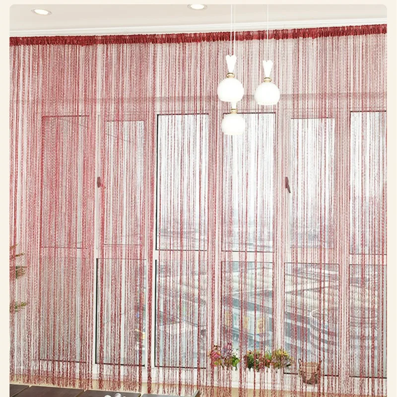 Яркие Строки Кисточкой Line Шторы Гостиная Потолочные светильники Декор Строка