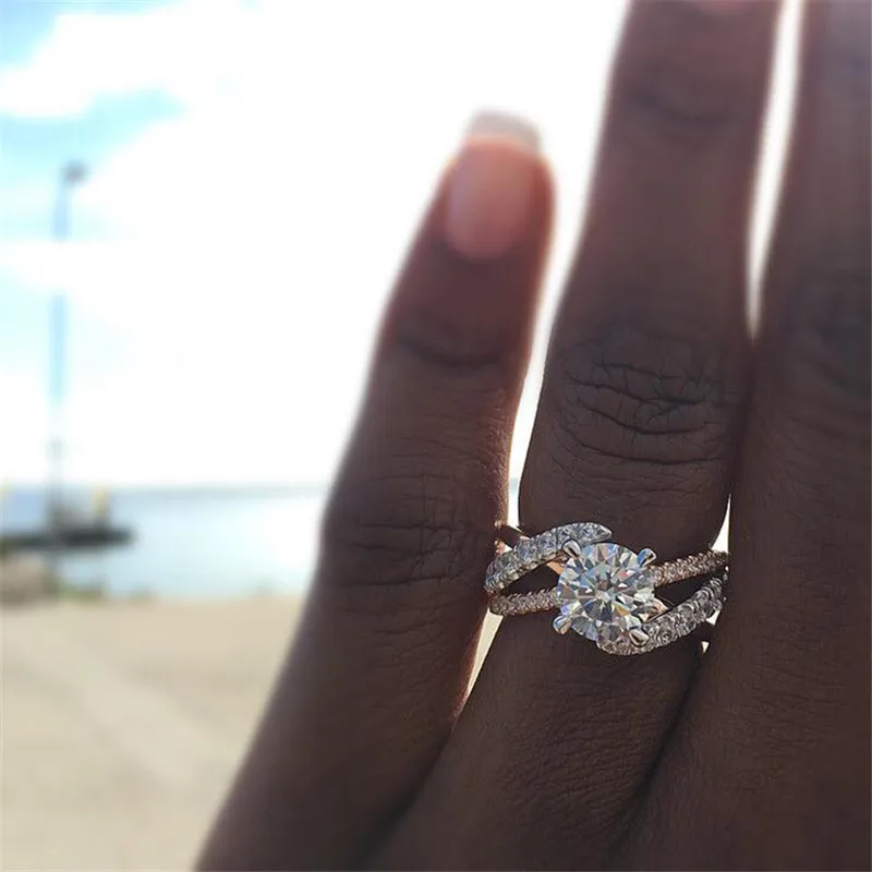2020 модное кольцо с кристаллом для женщин девушек мужчин молодых пар свадебные