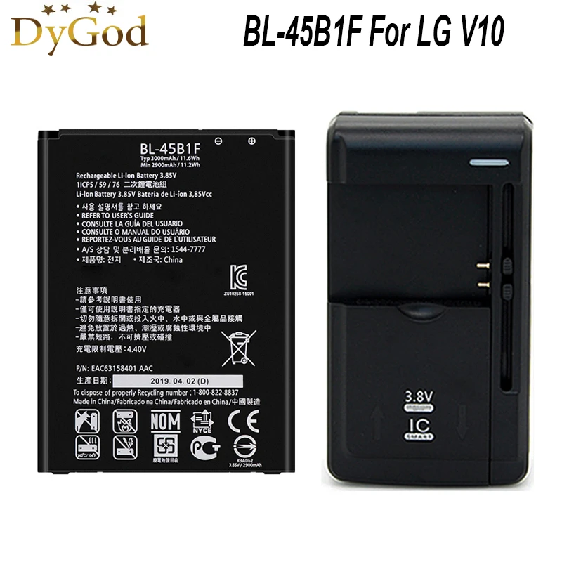 

Аккумулятор BL-45B1F для LG V10, H961N, F600, H900, H901, VS990, H968, BL45B1F, 3000 мА · ч, резервный аккумулятор для телефона, аккумулятор + аккумулятор