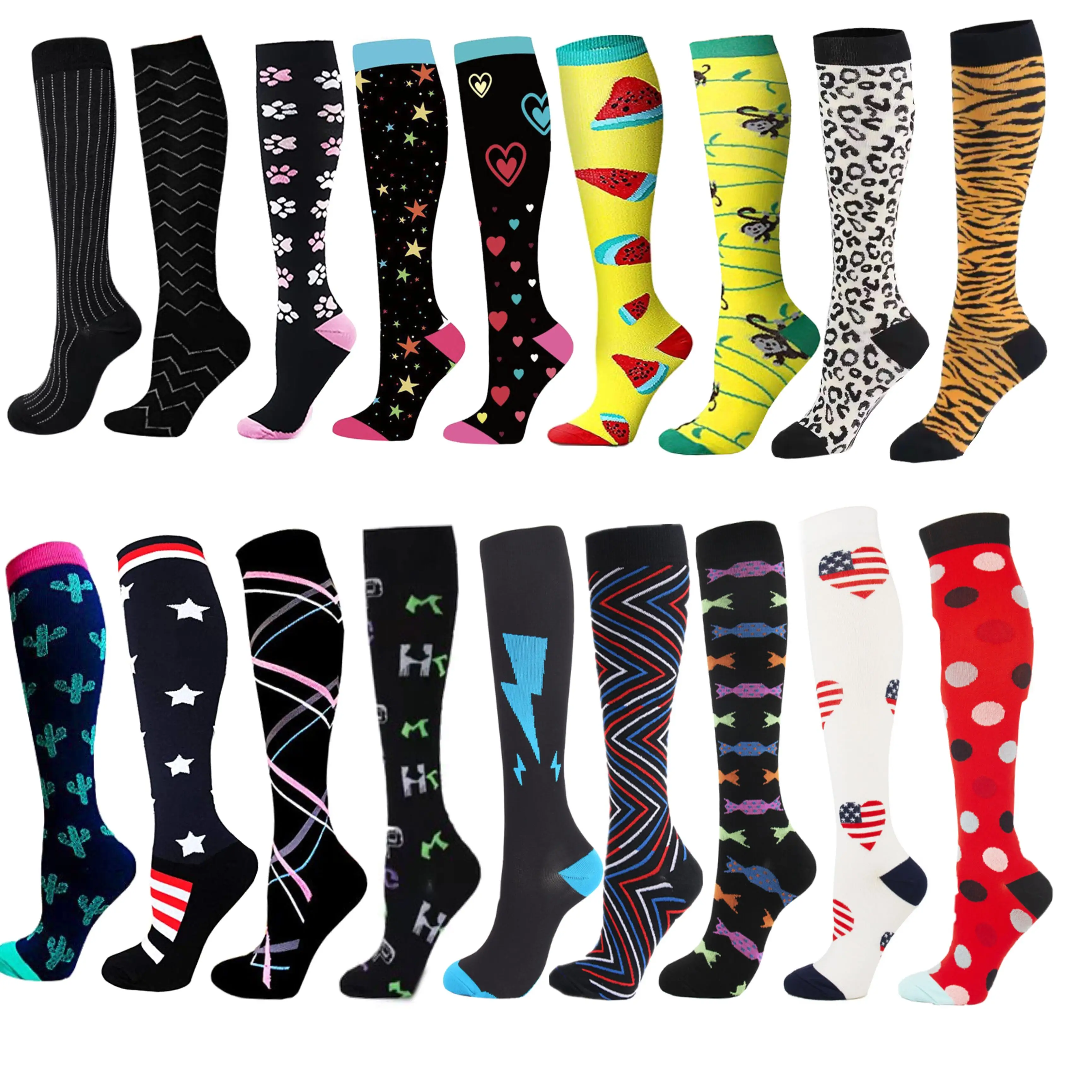 

Running Men Women Socks Compression Socks Funny Animal Crossfit Tired Anti Sports Outdoor Cycling Long Pressure Stockings High
