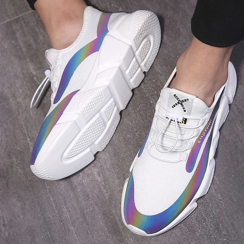 Новая мужская модная обувь 2019 г. Модные спортивные кеды маленькие белые туфли