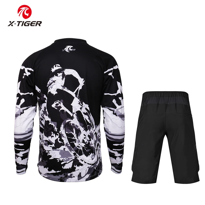 X Tiger Pro комплект из Джерси для горного спорта быстросохнущий велосипеда