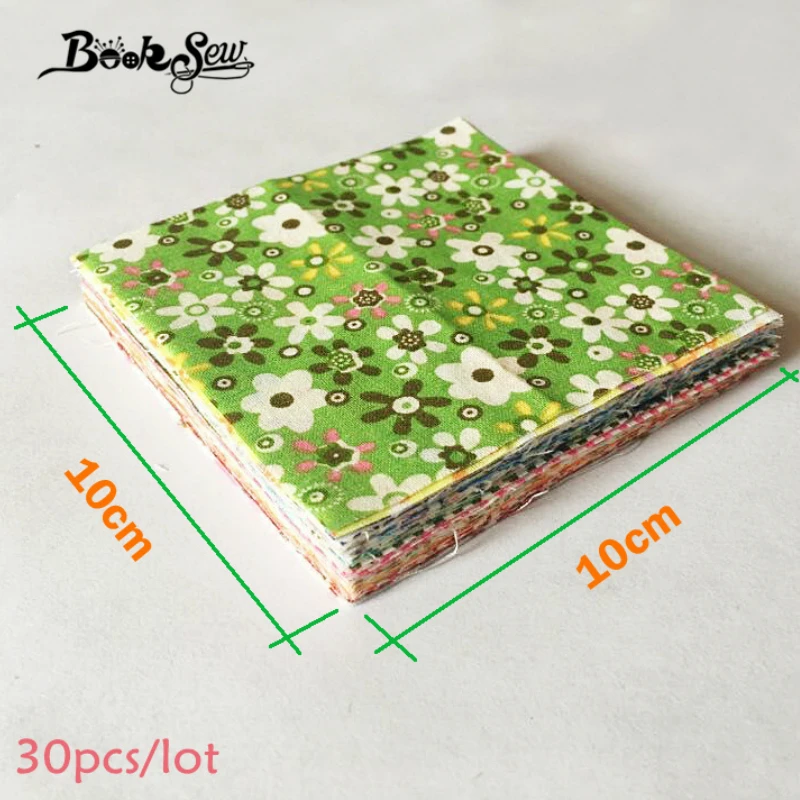 Booksew 30 шт./лот 10 см x очаровательный пакет из хлопчатобумажной ткани Лоскутная