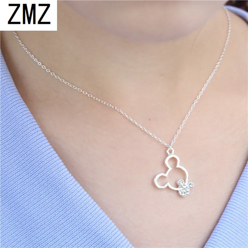 Простые Модные минималистичные украшения ZMZ подвеска мышь милые ювелирные