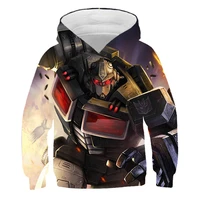 transformers boys and girls hoodies loose sweaters 3d animation printing spring and autumn