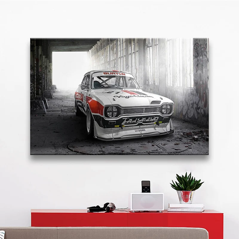 

Modern Sports Car Retro Classic Race Tuned Car Artwork Living Room Decoration Home Art Decor Wood Frame Fabric Poster Unframed