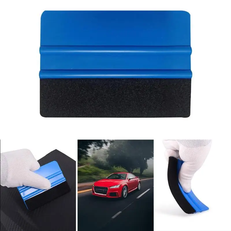 

Vinyl Film Car Window Wrapping Tools Squeegee Scraper Squeegee with Felt Edge Auto Styling Sticker Accessories Blue