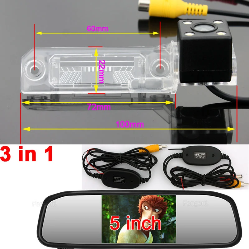 Транспортное средство Беспроводной монитор для автомобильной камеры VW Skoda Superb