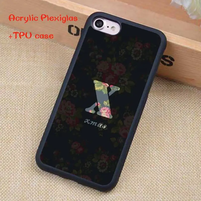

Fashion Customized printing initial Phone Case For iphone 11 Pro Max X XR XS SE 2020 6S 7 8 Plus Acrylic Plexiglass TPU