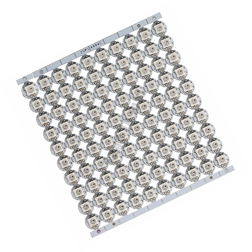 10 шт.-50 шт. DC5V ws2812b 5050 RGB светодиодный чип с черно-белой печатной платой теплоотвода