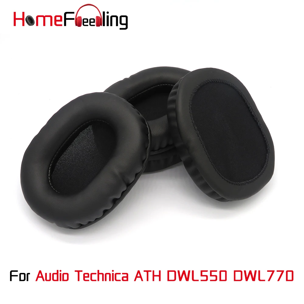 

Homefeeling Ear Pads For Audio Technica ATH DWL550 DWL770 Earpads Round Universal Leahter Repalcement Parts Ear Cushions