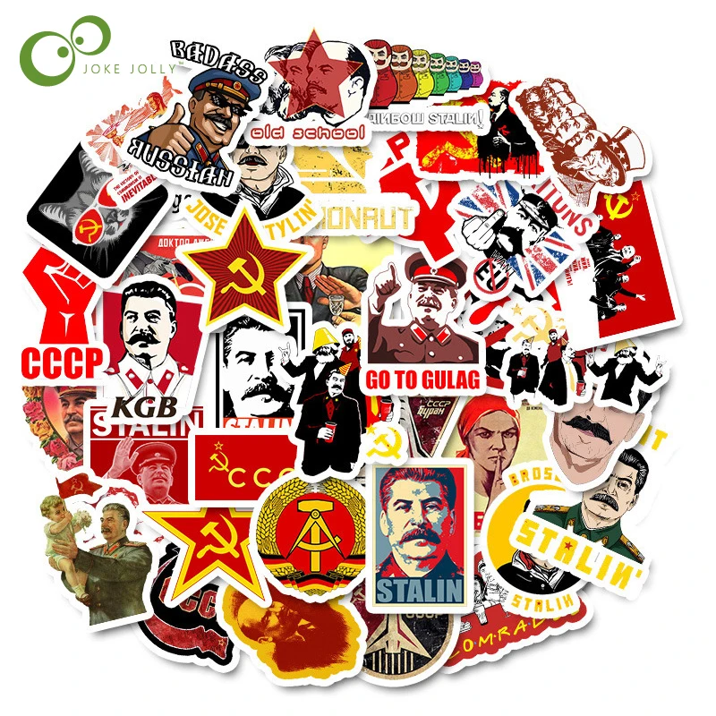 50 шт. Сталин СССР CCCP Стикеры s Наклейка для Чемодан скейтборд холодильник