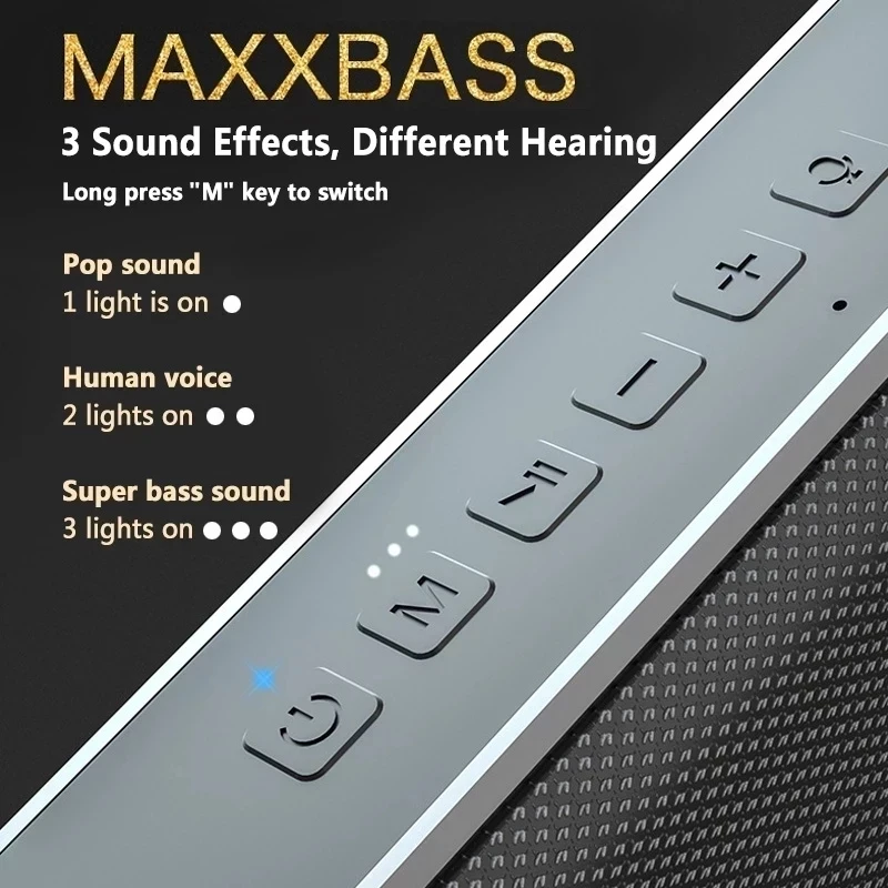 Портативная Водонепроницаемая Bluetooth Колонка XDOBO X8 60 Вт TWS сабвуфер поддержка TF