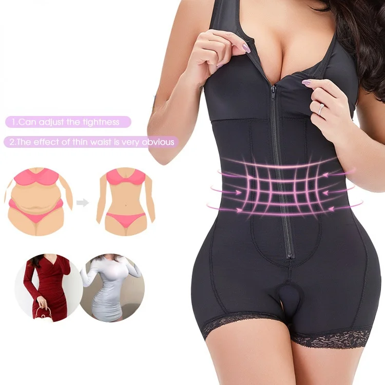 

2022 NEW Big Yards Conjoined Together The Garment Zipper Belly In Chest Carry Buttock Model Body Underwear Waist Shaper Corsets
