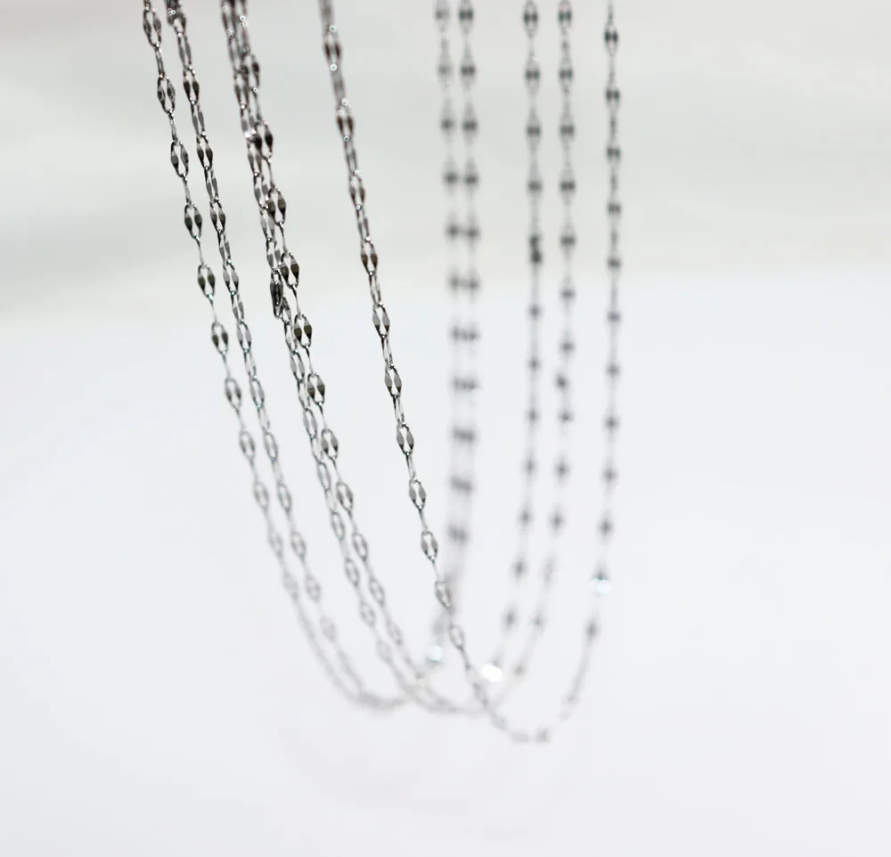 Цепочка для губ из нержавеющей стали 5 шт. 45 + см 316 2 цвета без никеля и свинца |