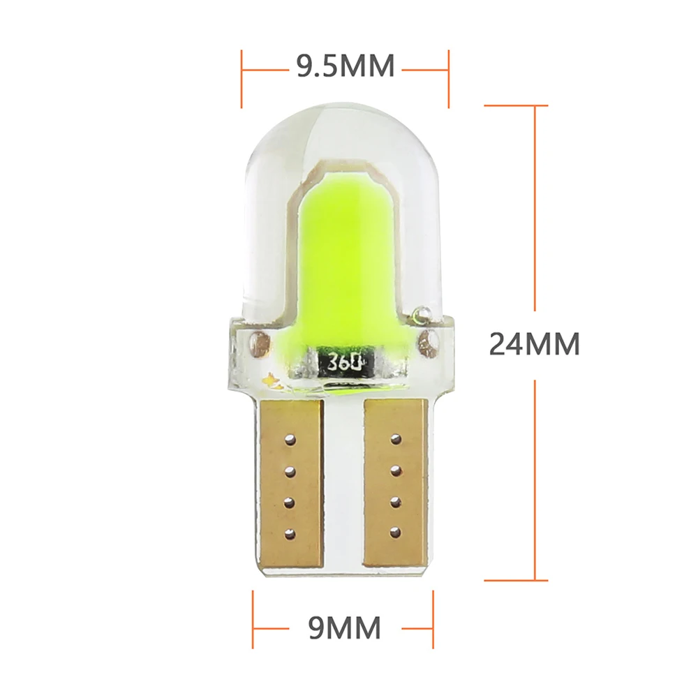 

1pc LED T10 194 168 W5W COB 8SMD CANBUS Silica Bright White License Light Bulbs