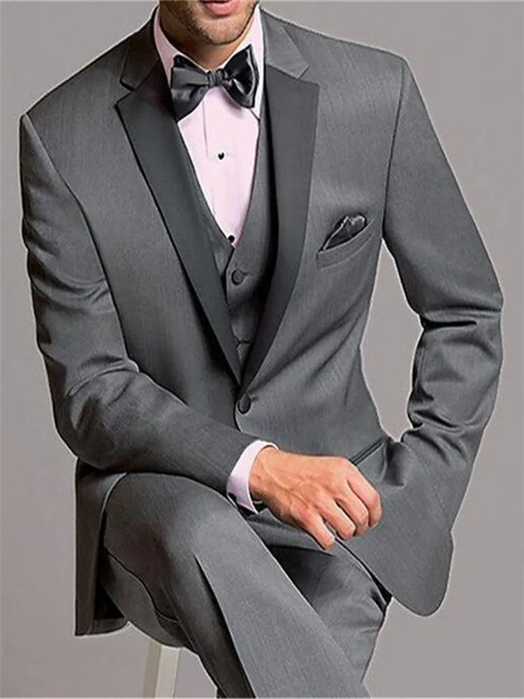 Новый Классический мужской костюм Smolking Noivo Terno Slim Fit Easculino вечерние костюмы для