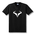 Летняя новая модная повседневная футболка с коротким рукавом большие ярды Мужская футболка с логотипом Рафаэль Надаль Натто бык