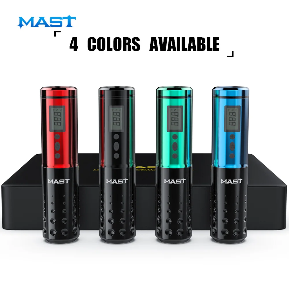 Беспроводной вращающийся светодиодный дисплей Mast Lancer для тату машинки ручка со