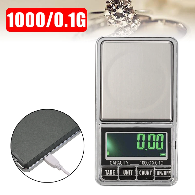 Карманные цифровые весы для взвешивания золота серебра драгоценных камней
