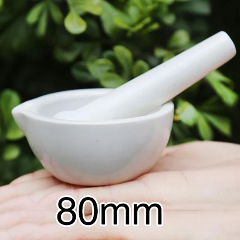 80mm Small Bowls Porcelain Mortar And Pestle Mixing Grinding Bowl Garlic Pugging Pot Set White Diy Gadget Cooking Tools Mills