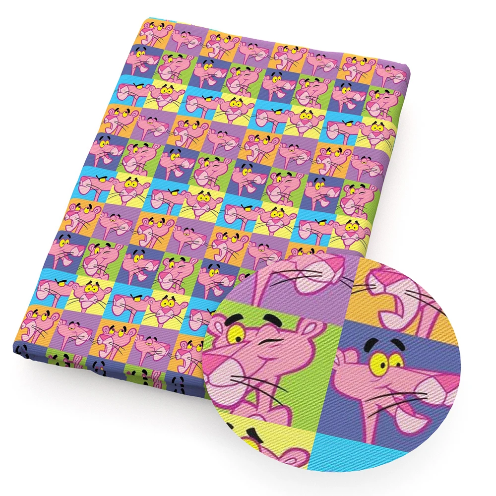 Ткань из полиэстера и хлопка с изображением тигра леопарда ткань для шитья