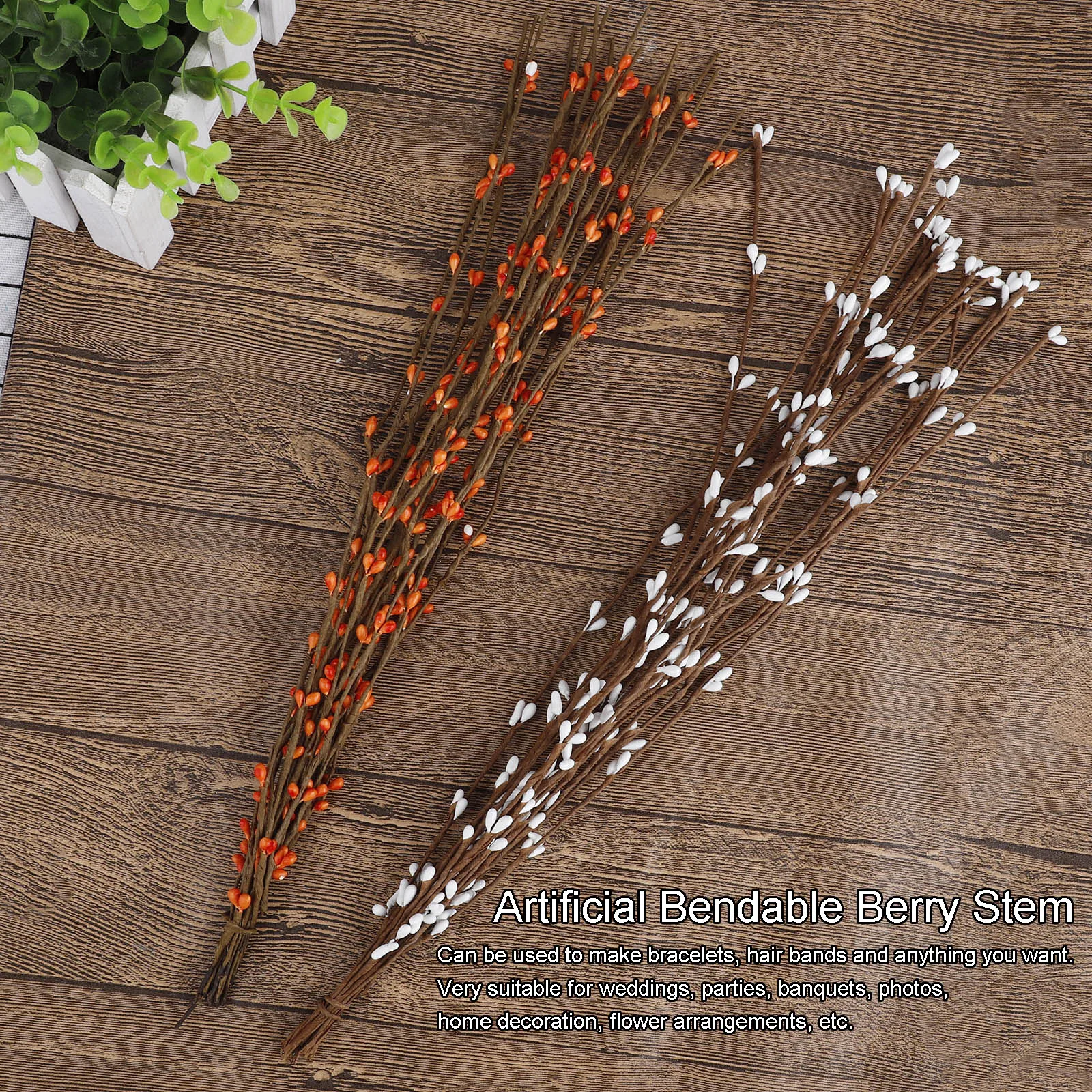 Домашний Декор Поддельные плоды боярышника поддельные симуляция венка ягоды