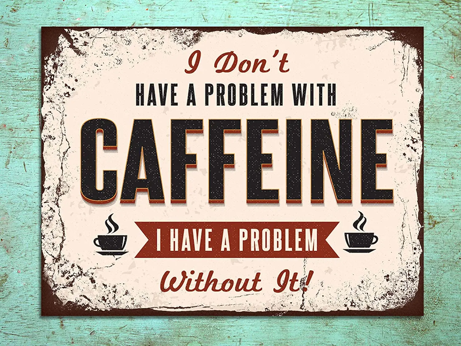 

Metal Sign Retro Coffee Decoration 12x8 inch Tin Sign Wall Decoration Cafe Family bar Restaurant