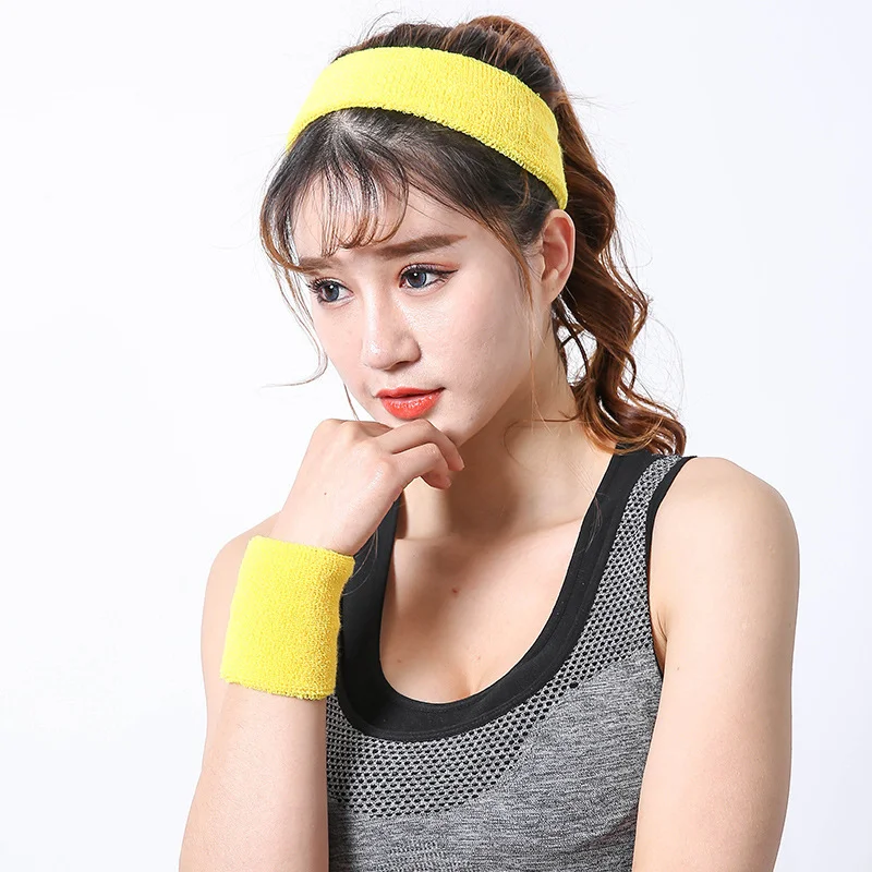 

Unisex Sports Wristband Neutral Cotton Sweat-proof Sports Wristband Sports Yoga Sports Running Sports Accessories wristbands