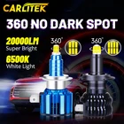 Автомобильные светодиодные лампы H7 360 Mini 9006 лм H1 H4 H8 H9 H11 автомобильные лампы Дальний свет HB4 9005 HB3 противотумансветильник фары Plug And Play Turbo