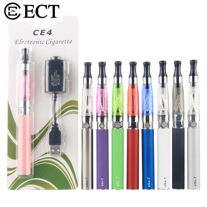 EGo CE4, стартовый набор, электронная сигарета, вейп ручка, батарея Ego T, 1,6 мл, CE4, атомайзер с зарядным устройством USB, блистерные наборы, 10 цветов