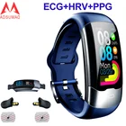 Новинка 2021 смарт-браслет HRV + ЭКГ + ФПГ нагрудные наклейки пульсометр кровяное давление H02 смарт-браслет спортивный фитнес