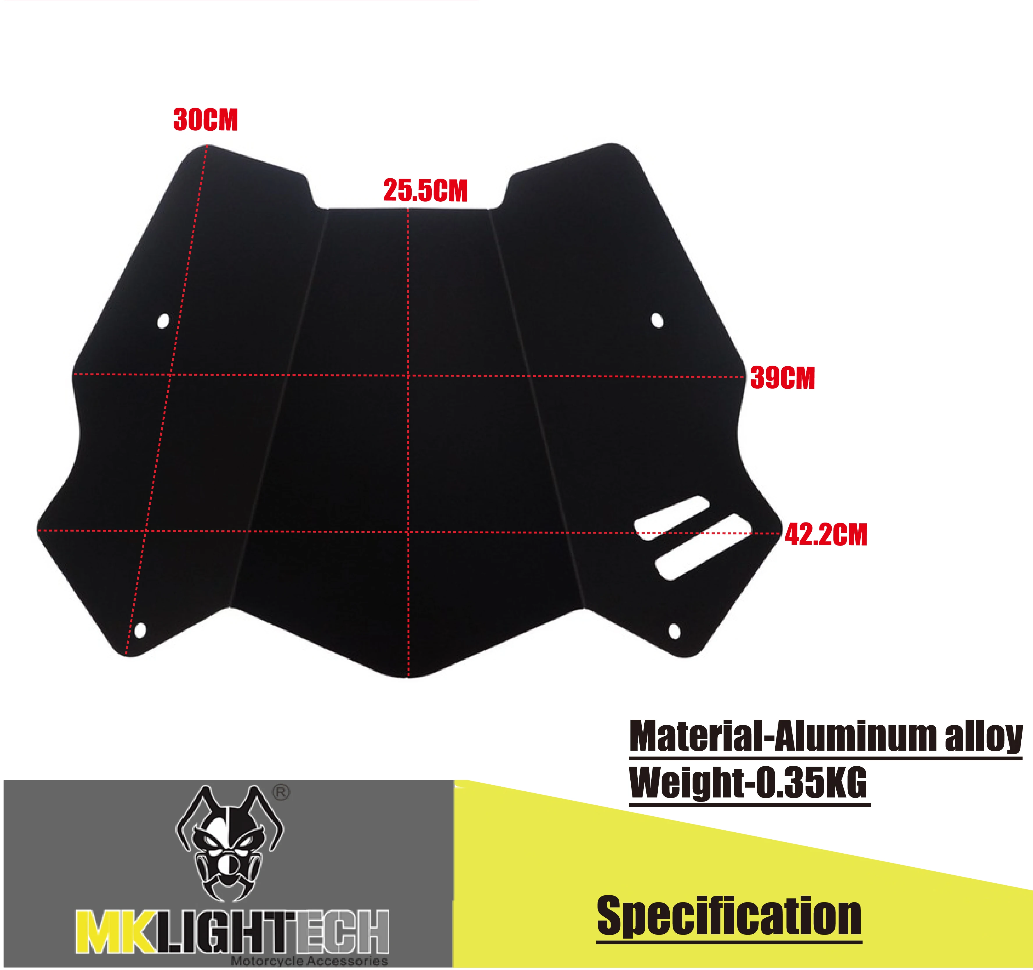 

MKL IGHTECH for YAMAHA TMAX 530 2017-2019 front windshield, front air deflector, windshield