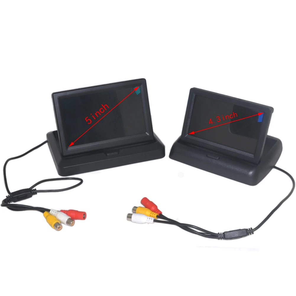 5.0&quot Color CCD Car Display 5 Inch Folding New Digital Screen 2 Channel Video Input DVD Player DC 12/24V Monitor | Автомобили и