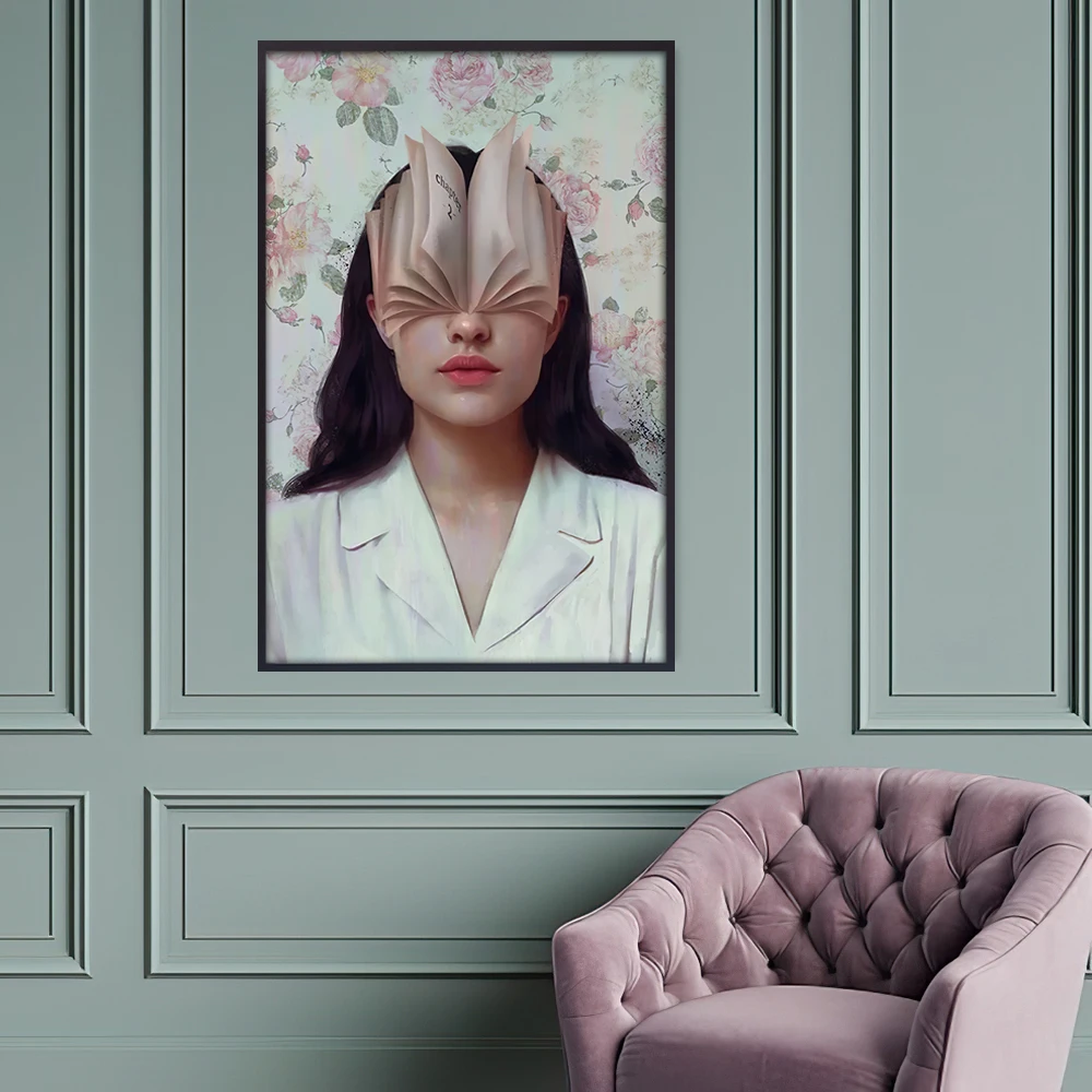 Картина на холсте для стен Женская настенная художественная картина Постер и