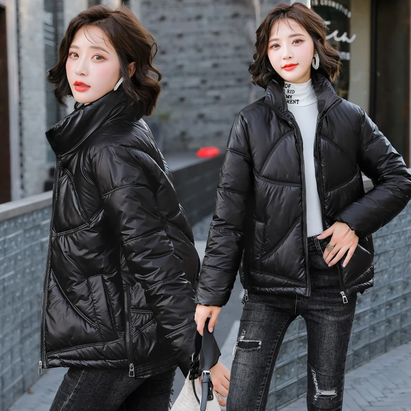 Ladies Fashion Short Cotton Padded Winter Jacket Women Parkas Outerwear Casual Warm Winter Women Coat Jacket Female Parka Mujer