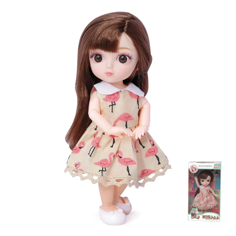 Модные куклы 16 см с одеждой и аксессуарами мини шарнирная кукла подвижным