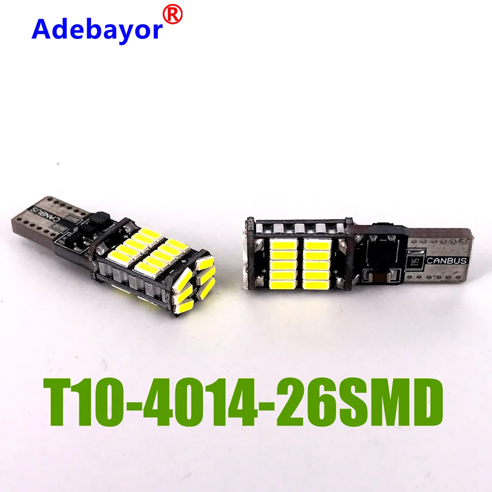 T10 светодиодный T15 LED W5W 4014 24 26 45 SMD Автомобильные лампы автомобильные от Canbus