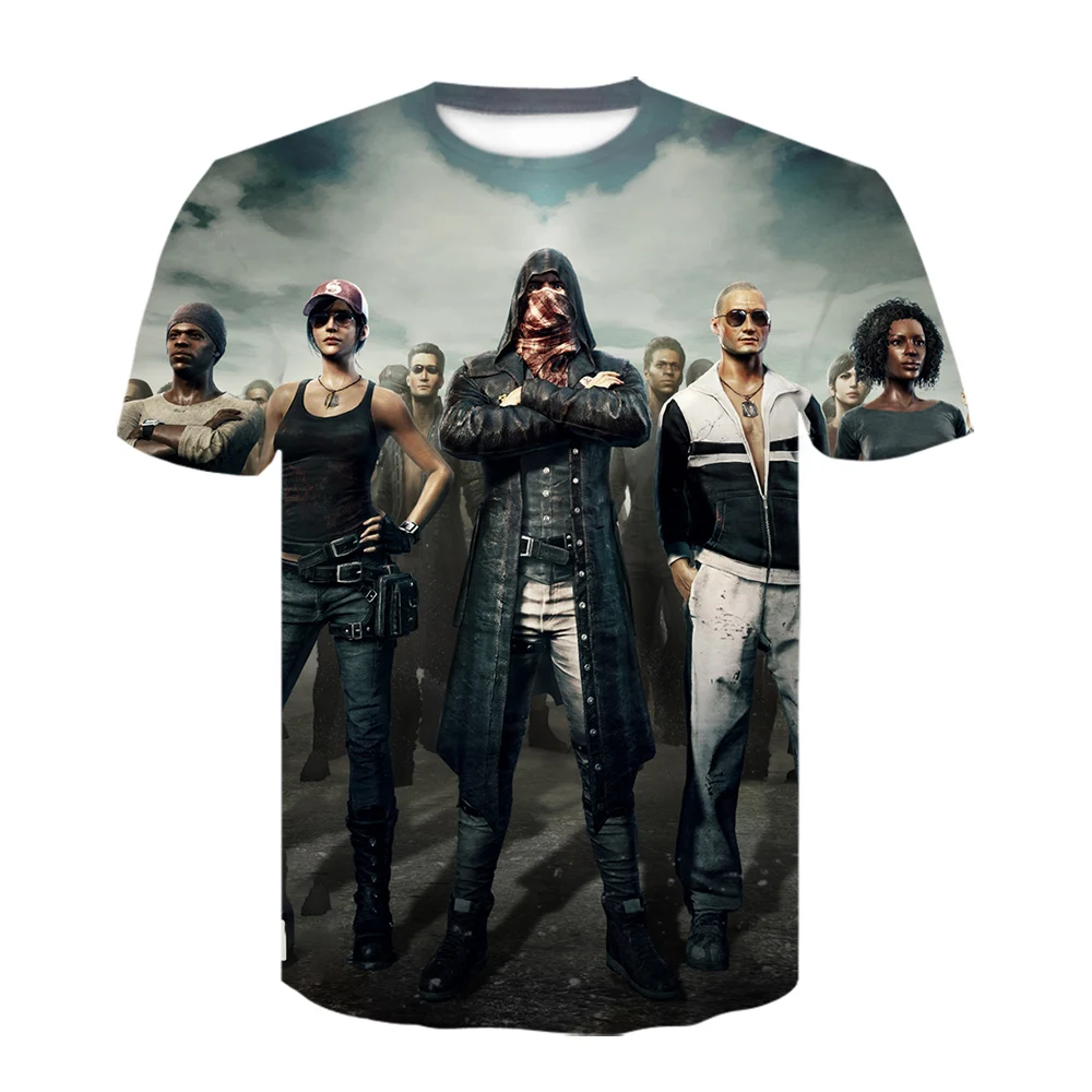 3D печать игры PUBG Военная Футболка Мужчины/Женщины Хип Хоп Уличная футболка