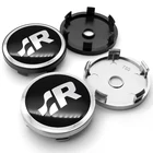 4 шт., колпачки для Volkswagen VW GR SR R Racing Golf 4 5 6 MK7 GTI Touareg