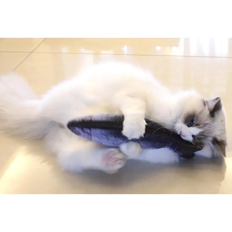

2pcs Simulated Fish Shape Cat Toy Cat Interactive Toy Multicolor Plush Catnip Toy Bite-Resistant Cat Chew Toy Pet Supplies