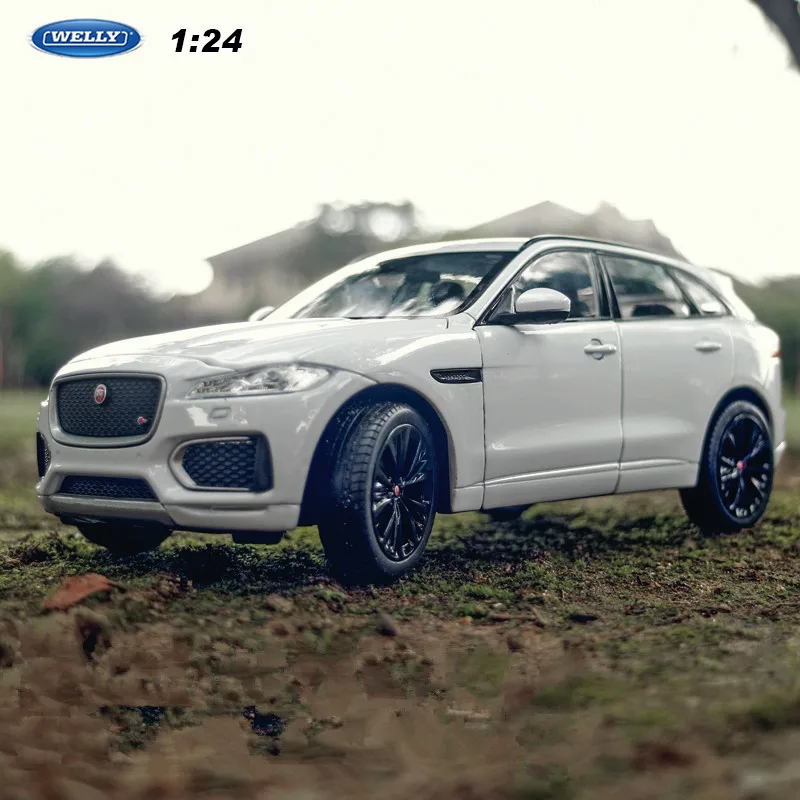 Внедорожник WELLY 1:24 JAGUAR F Pace спортивный автомобиль белого цвета модель автомобиля