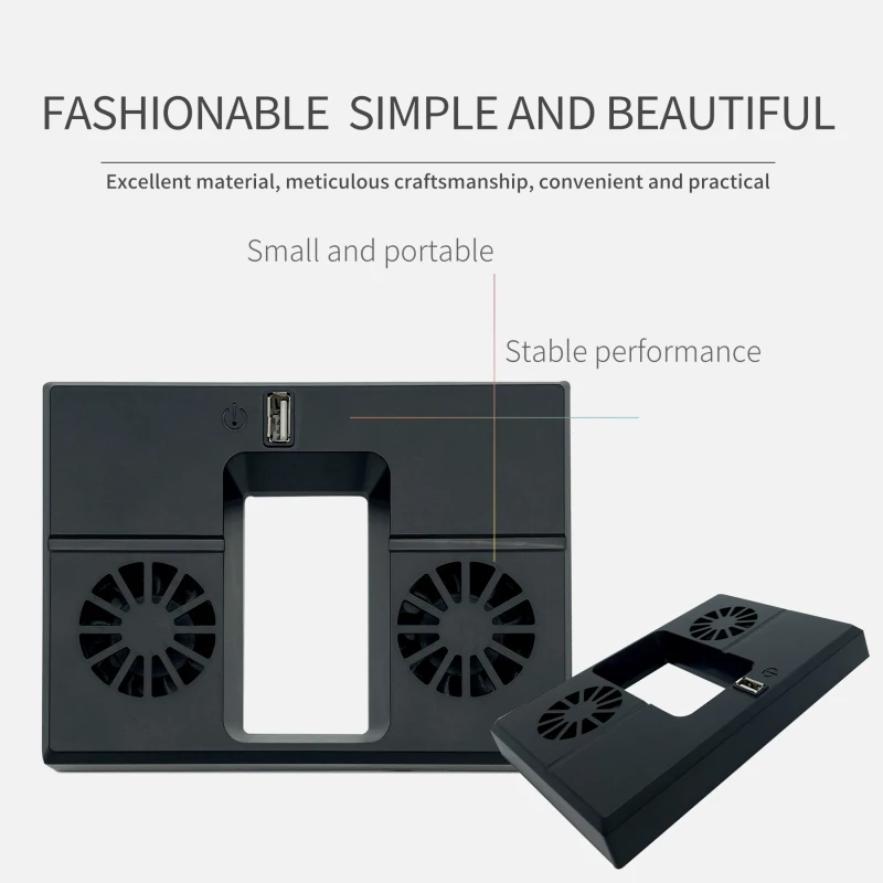 

USB Cooling Bracket For X-box Console Dual Controller Charger Dock Station Vertical Stand Cooling Fan For X-box Series X