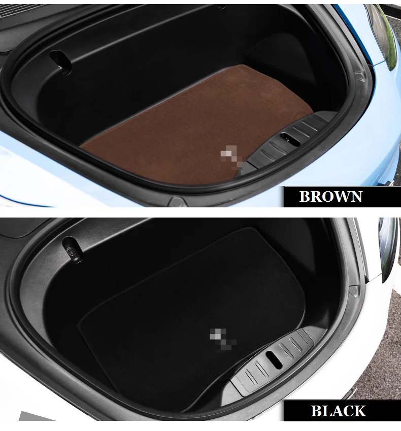 

Suitable for Tesla Model 3 Car Flocking Mat Front Trunk Mat, Dustproof Storage Box Model 3 Non-slip Mat