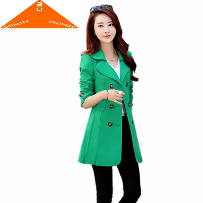 

Плащ женский длинный, весна-осень 2020, 4XL, ветровка, LWL669