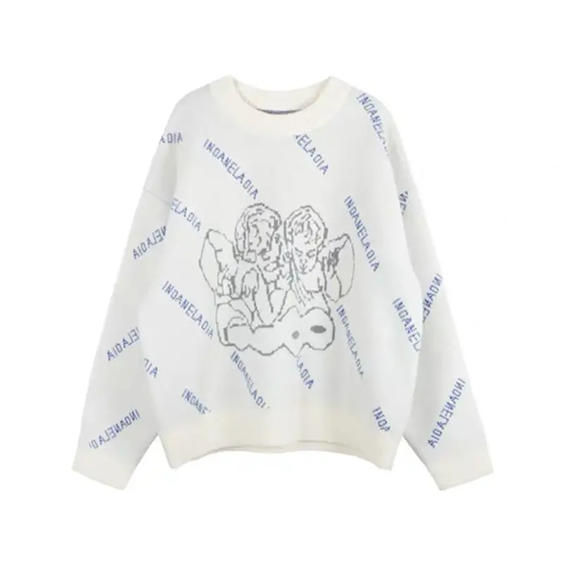 

Student sweater women's loose and versatile, spring new Korean loose and lazy style pullover, college style top women