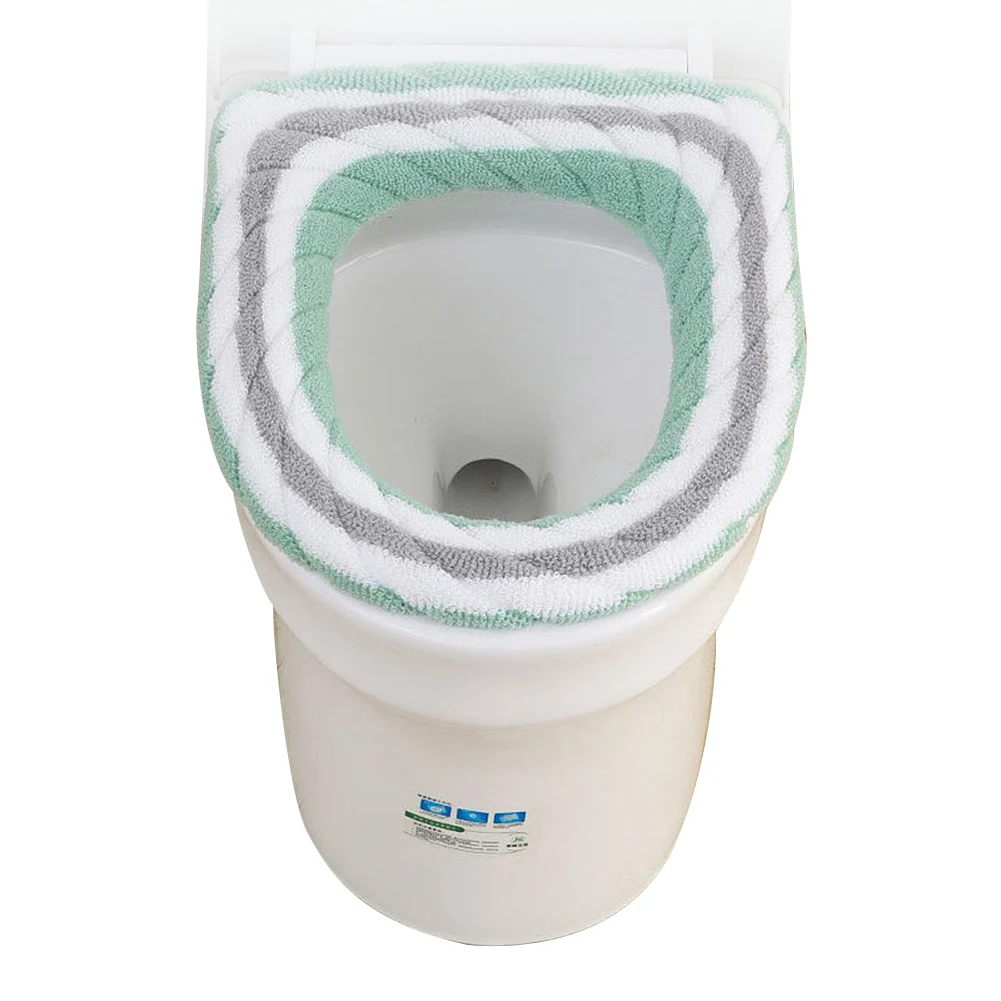 

Universal Warm Washable Toilet Seat Cover Mat Set for Home Decor Closestool Mat Seat Case Toilet Lid Cover