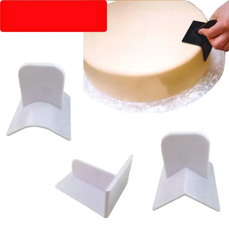 5pcs Торт Гладкий полировщик из нержавеющей стали пицца сахара токарный