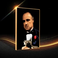 great movie the godfather portrait posters and prints classic figure gangster wall art canvas painting pictures for home decor
