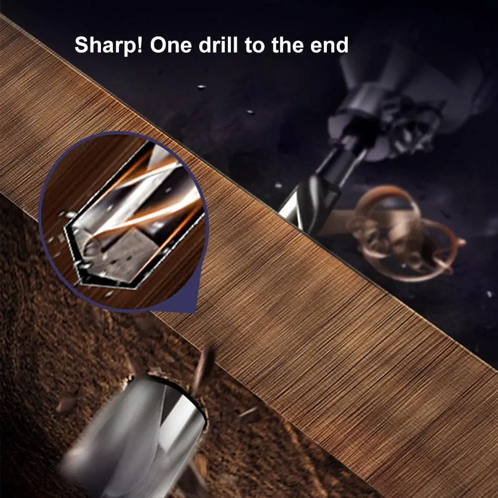 6 шт. сверло подходит для обработки листового железа/Медь розетка адаптер набор